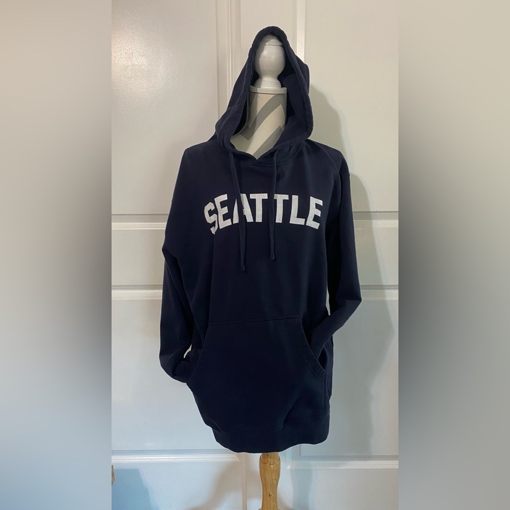 Seattle Navy Pullover Hoodie